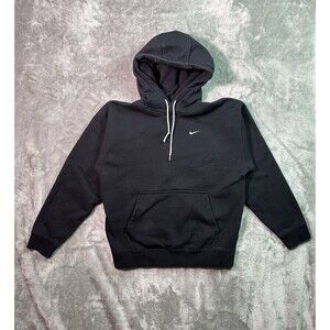 Nike Lab NRG Hoodie Mens Small Black Solo Swoosh Pullover Sweatshirt Logo